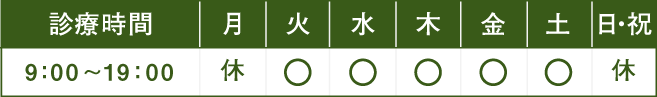 診療受付時間
